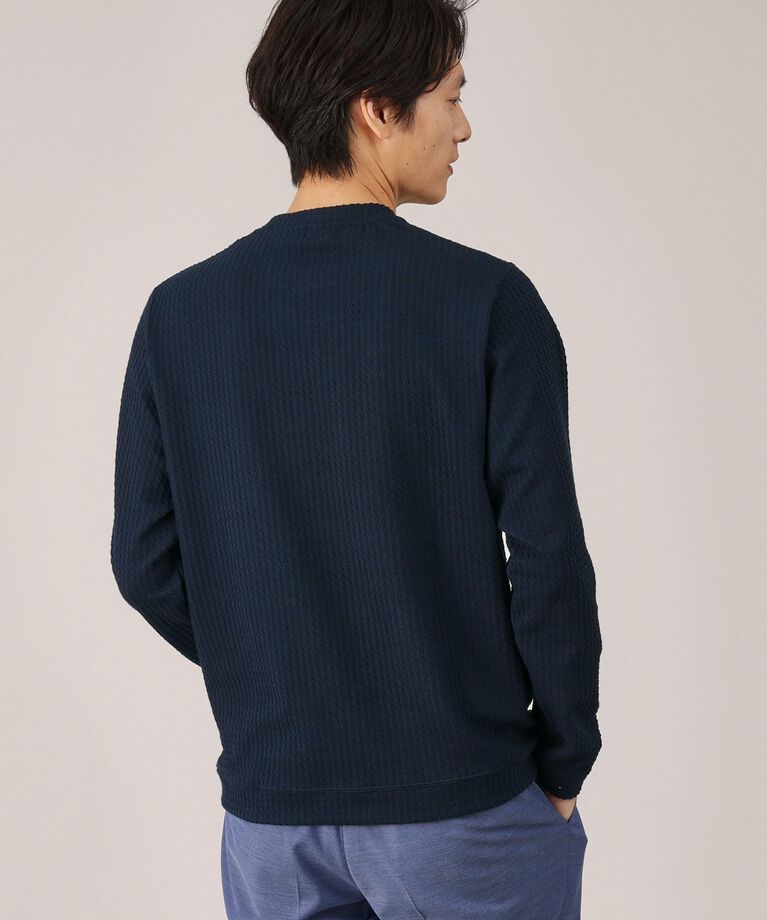 TAKEO KIKUCHI「【Made in JAPAN】千鳥柄 ストレッチ プルオーバー」|Tシャツ・カットソー|