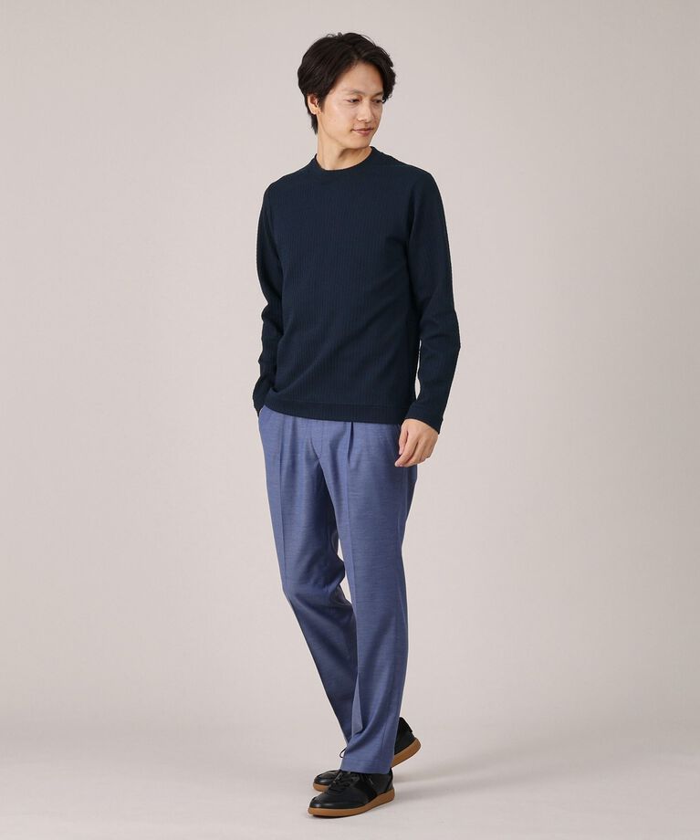 TAKEO KIKUCHI「【Made in JAPAN】千鳥柄 ストレッチ プルオーバー」|Tシャツ・カットソー|