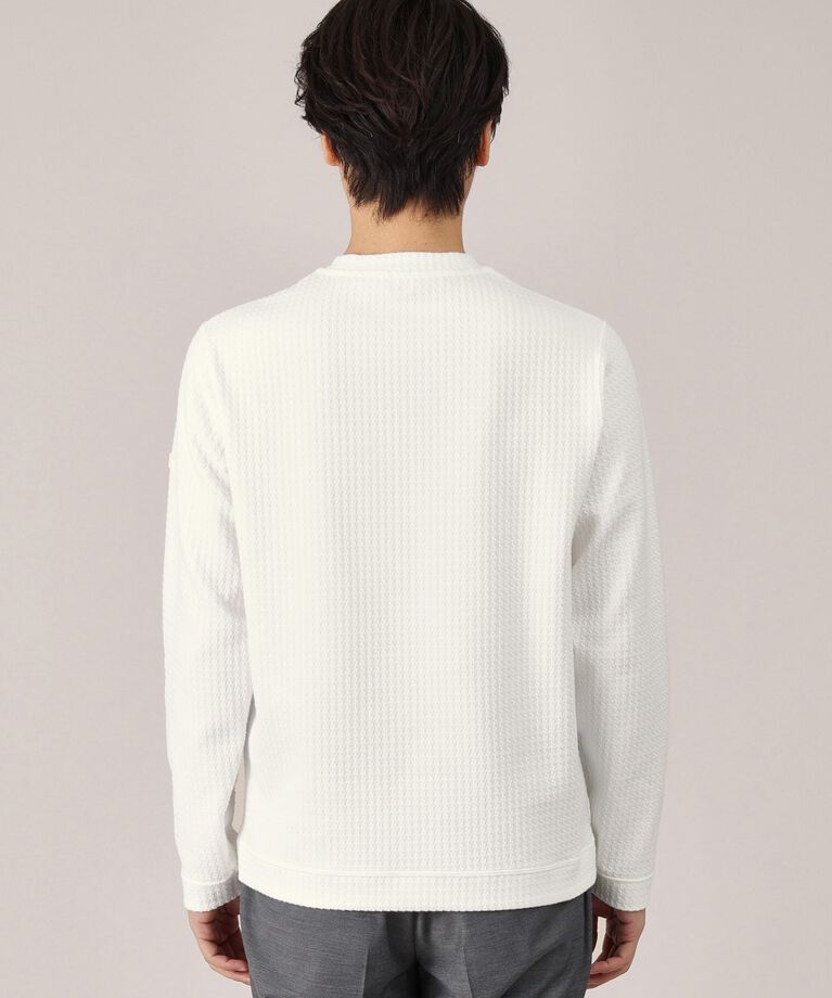 TAKEO KIKUCHI「【Made in JAPAN】千鳥柄 ストレッチ プルオーバー」|Tシャツ・カットソー|