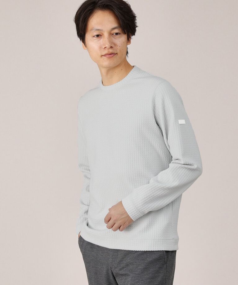 TAKEO KIKUCHI「【Made in JAPAN】千鳥柄 ストレッチ プルオーバー」|Tシャツ・カットソー|
