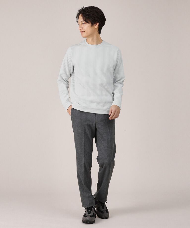 TAKEO KIKUCHI「【Made in JAPAN】千鳥柄 ストレッチ プルオーバー」|Tシャツ・カットソー|