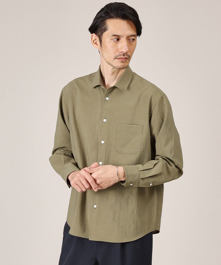 TAKEO KIKUCHI「【Made in JAPAN】麻調ショートカラーシャツ」|シャツ・ブラウス|