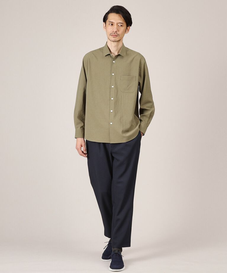 TAKEO KIKUCHI「【Made in JAPAN】麻調ショートカラーシャツ」|シャツ・ブラウス|