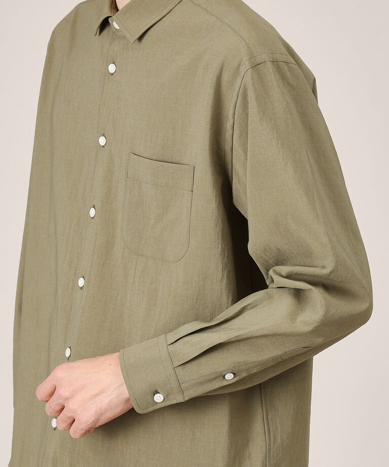 TAKEO KIKUCHI「【Made in JAPAN】麻調ショートカラーシャツ」|シャツ・ブラウス|