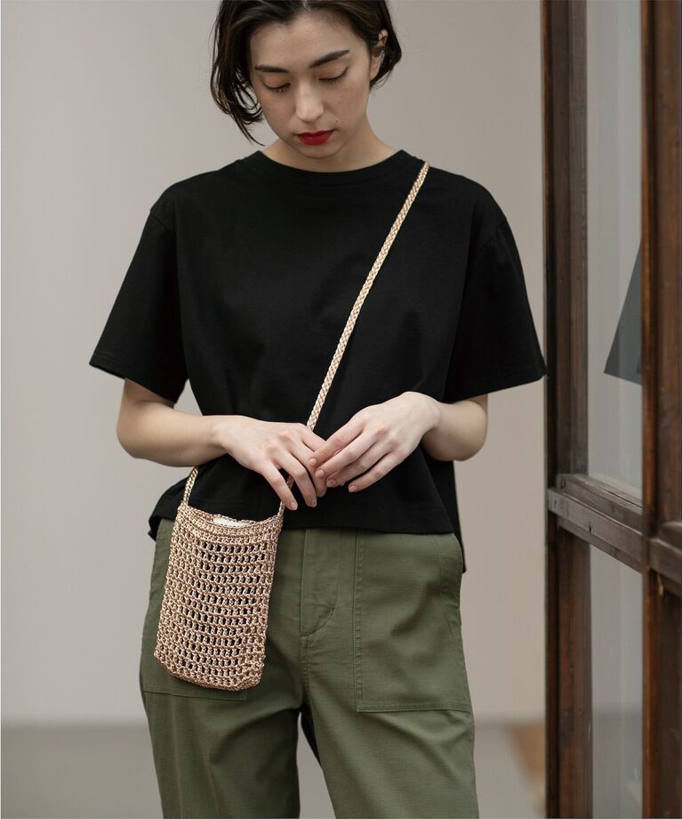 OPAQUE.CLIP「クロップドバックシャンTシャツ」|Tシャツ・カットソー|