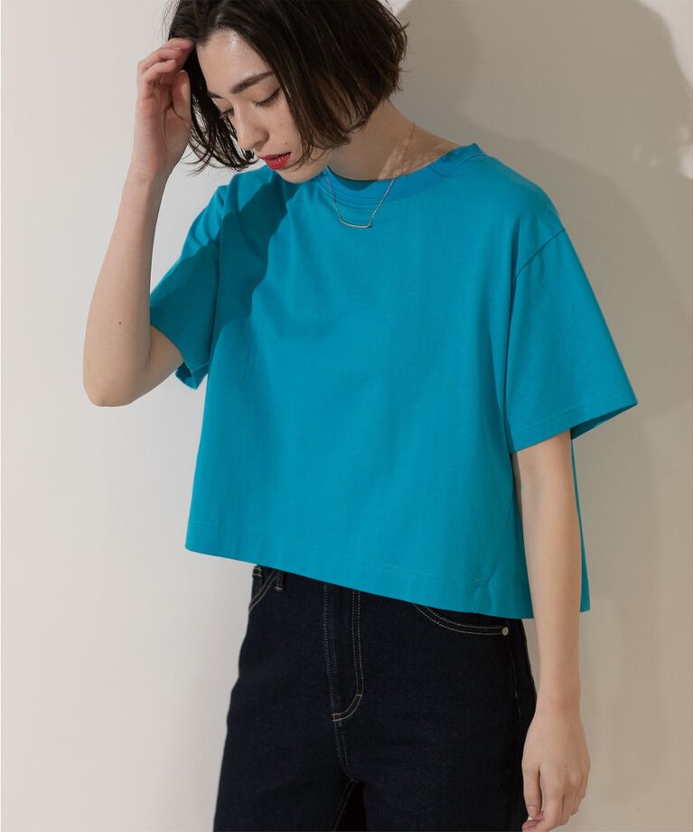OPAQUE.CLIP「クロップドバックシャンTシャツ」|Tシャツ・カットソー|