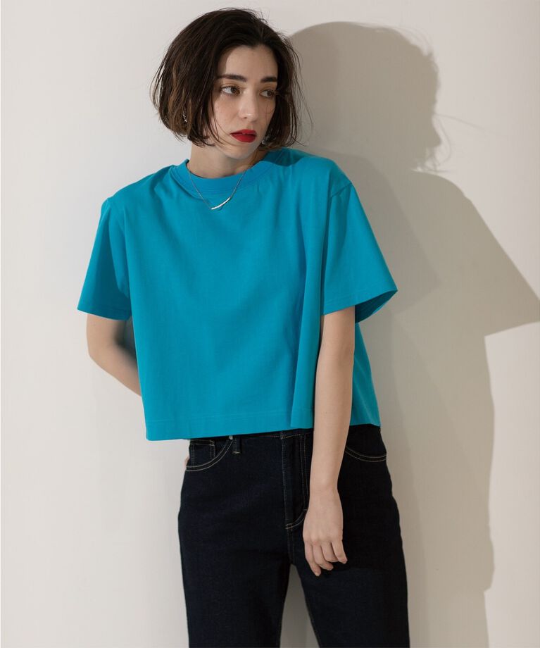 OPAQUE.CLIP「クロップドバックシャンTシャツ」|Tシャツ・カットソー|