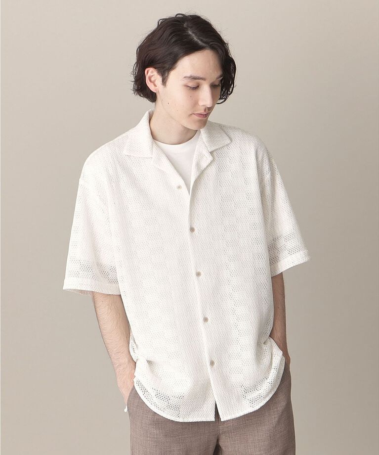 THE SHOP TK「【通気性◎/リラックスシルエット】クラフトレースシャツ」|シャツ・ブラウス|