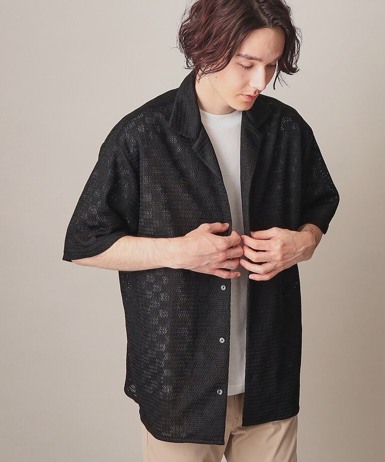 THE SHOP TK「【通気性◎/リラックスシルエット】クラフトレースシャツ」|シャツ・ブラウス|