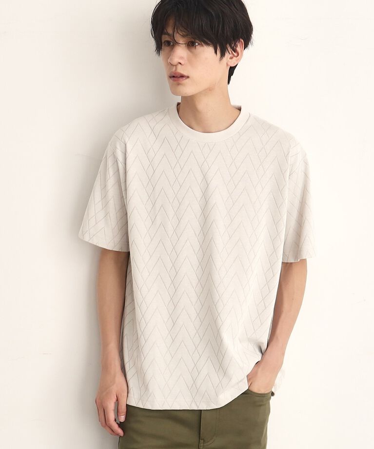 THE SHOP TK「ジオメトリックリンクス半袖Tシャツ」|Tシャツ・カットソー|