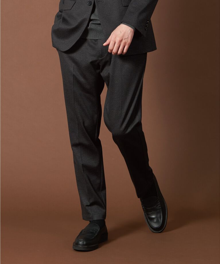 THE SHOP TK「TRジャージスラックス【セットアップ可/ビジネス対応/ストレッチ素材】」|その他|ﾁｬｺｰﾙｸﾞﾚｰ(014)
