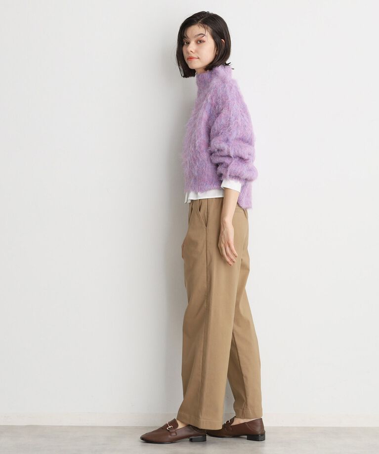 THE SHOP TK「【ラクでキレイ】ハイパーストレッチ裏起毛ワイドパンツ/洗える」|その他|
