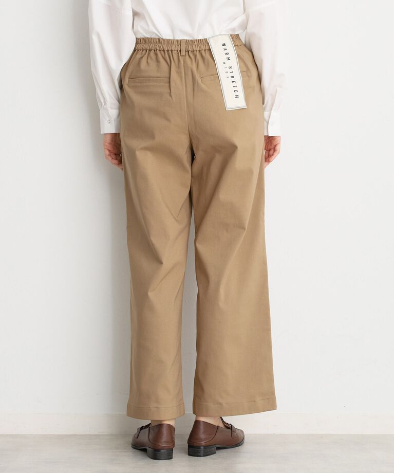 THE SHOP TK「【ラクでキレイ】ハイパーストレッチ裏起毛ワイドパンツ/洗える」|その他|
