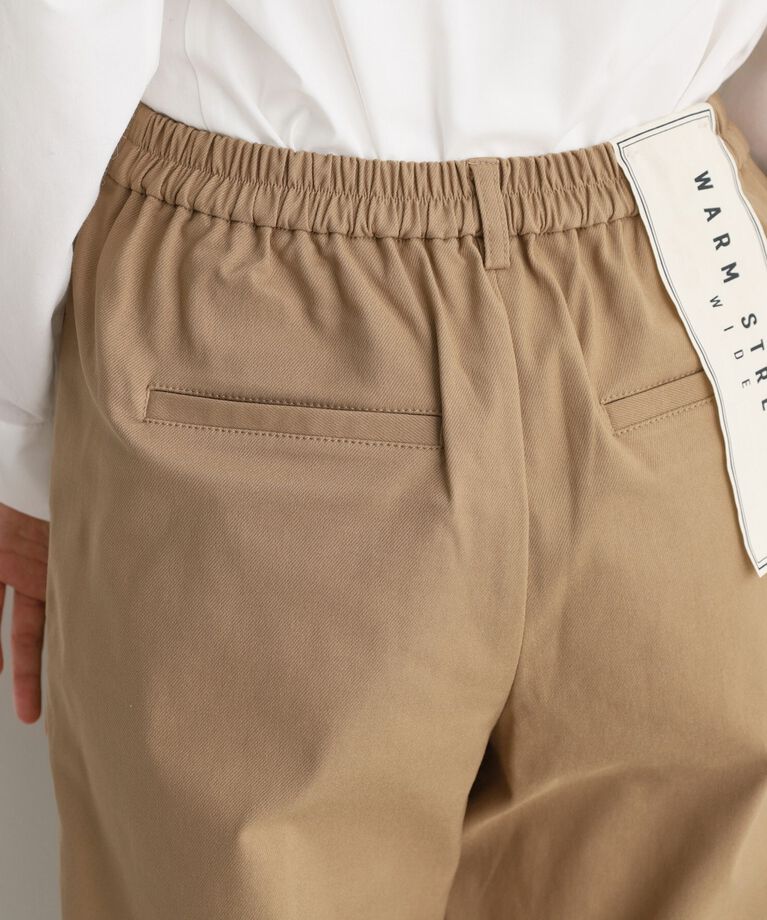THE SHOP TK「【ラクでキレイ】ハイパーストレッチ裏起毛ワイドパンツ/洗える」|その他|