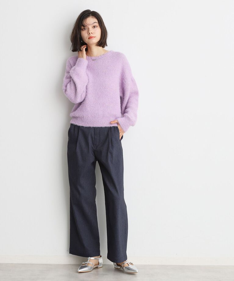 THE SHOP TK「【ラクでキレイ】ハイパーストレッチ裏起毛ワイドパンツ/洗える」|その他|