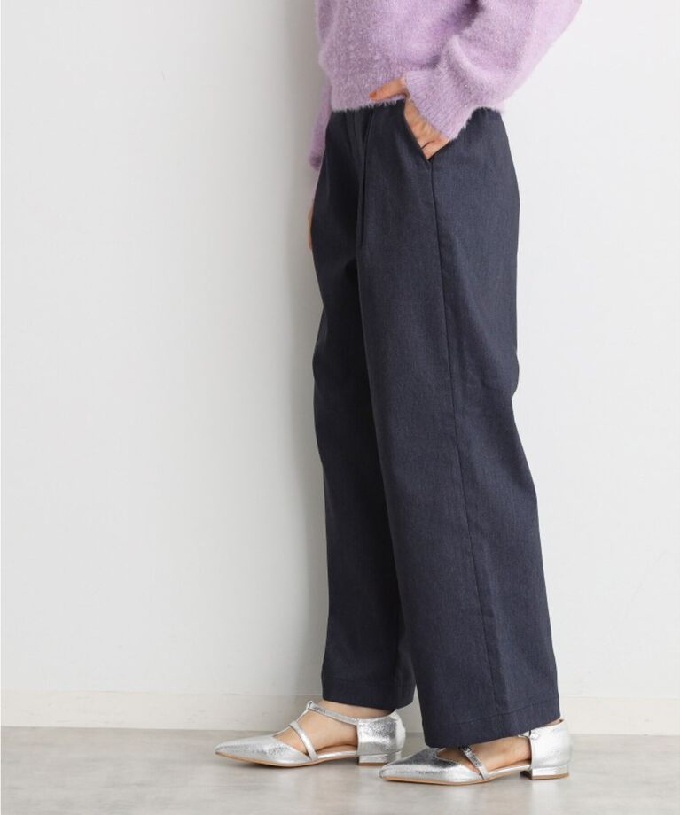 THE SHOP TK「【ラクでキレイ】ハイパーストレッチ裏起毛ワイドパンツ/洗える」|その他|