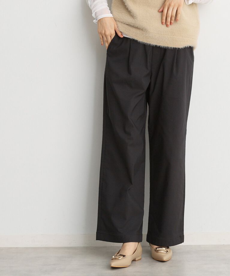 THE SHOP TK「【ラクでキレイ】ハイパーストレッチ裏起毛ワイドパンツ/洗える」|その他|