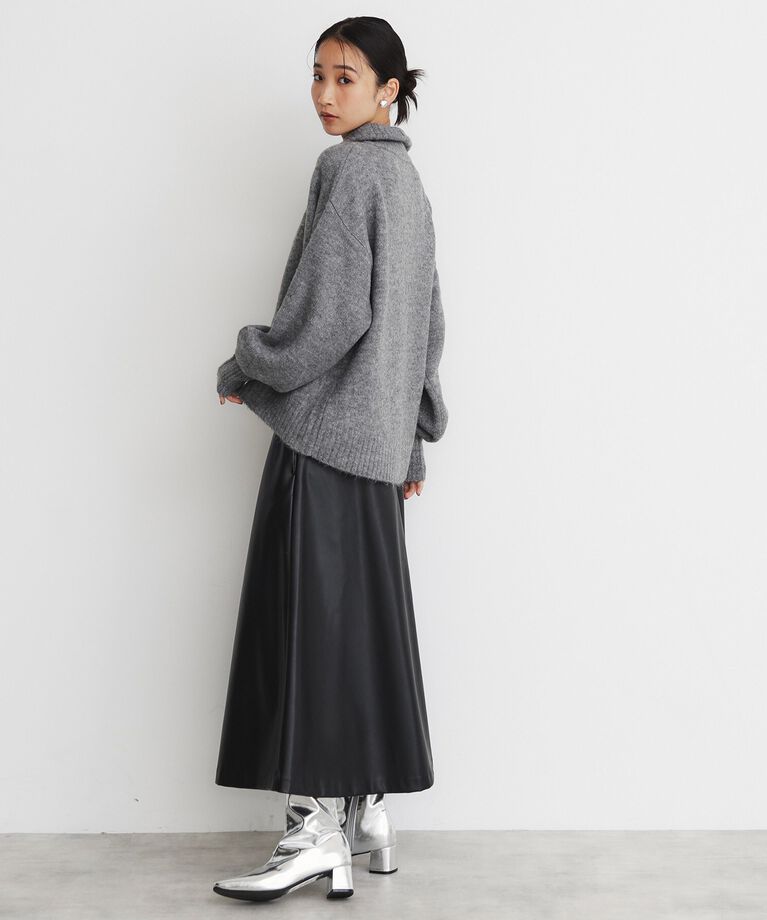 THE SHOP TK「ハーフジップリラックスニット」|ニット・セーター|