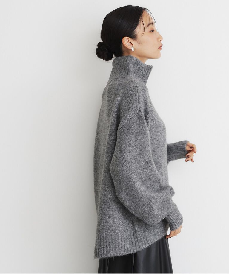 THE SHOP TK「ハーフジップリラックスニット」|ニット・セーター|