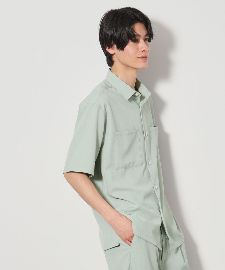 THE SHOP TK「ドライポリ半袖シャツ　セットアップ可/吸水速乾/軽量」|シャツ・ブラウス|