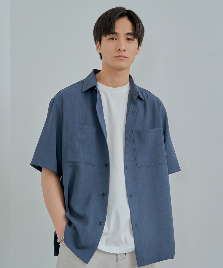 THE SHOP TK「ドライポリ半袖シャツ　セットアップ可/吸水速乾/軽量」|シャツ・ブラウス|