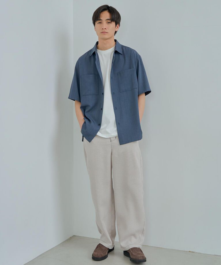 THE SHOP TK「ドライポリ半袖シャツ　セットアップ可/吸水速乾/軽量」|シャツ・ブラウス|