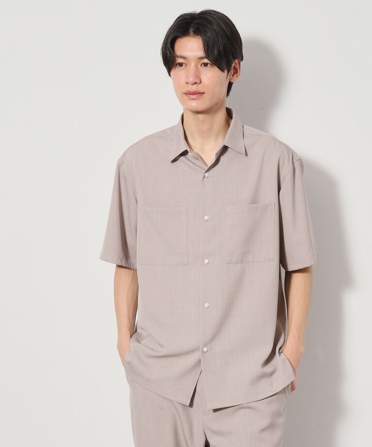 THE SHOP TK「ドライポリ半袖シャツ　セットアップ可/吸水速乾/軽量」|シャツ・ブラウス|