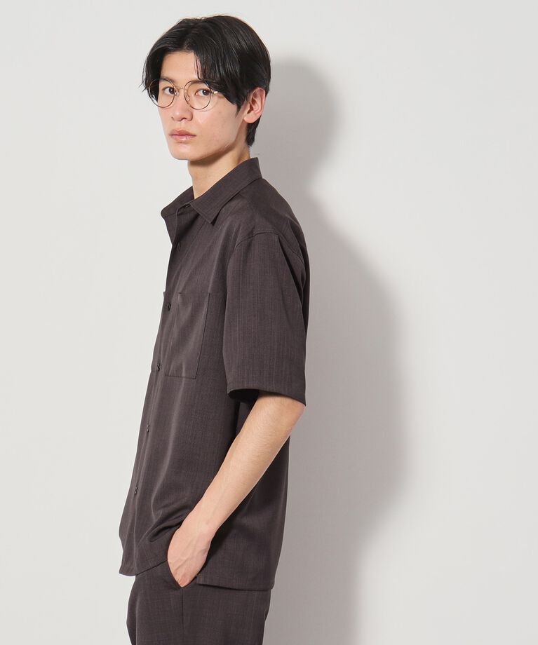 THE SHOP TK「ドライポリ半袖シャツ　セットアップ可/吸水速乾/軽量」|シャツ・ブラウス|