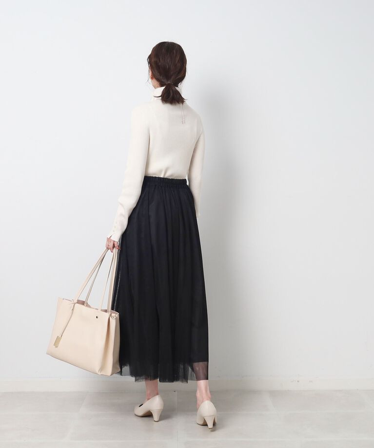 SHOO･LA･RUE「【デイリー/セレモニーにも】チュール ボリューム ロングスカート【CIRCRIC】」|スカート|