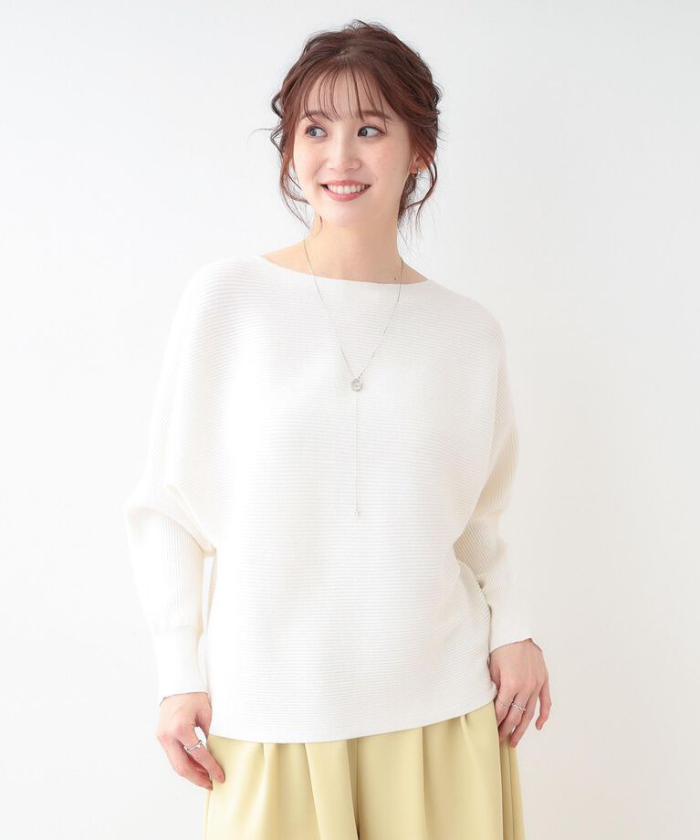 SHOO･LA･RUE「【洗える】上品で華やかに アンジェリーナ ドルマンニット」|ニット・セーター|