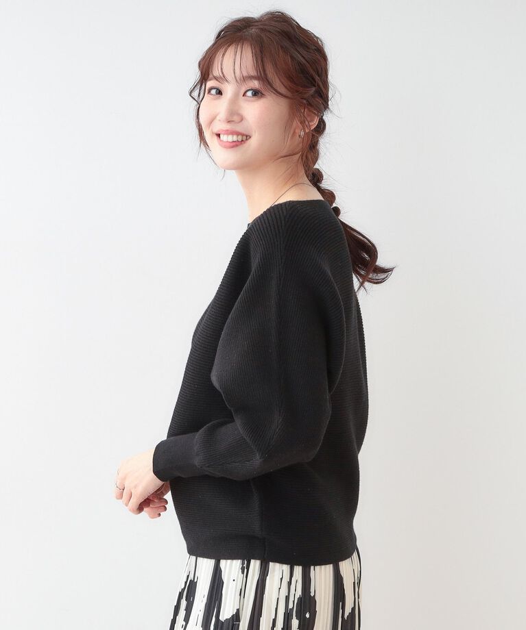 SHOO･LA･RUE「【洗える】上品で華やかに アンジェリーナ ドルマンニット」|ニット・セーター|