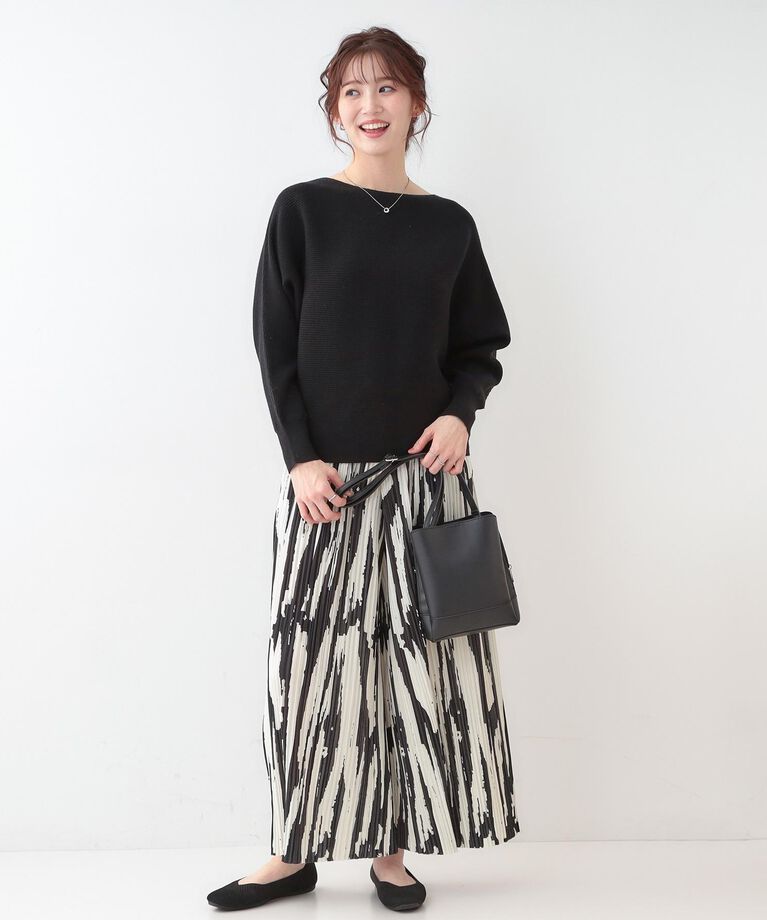 SHOO･LA･RUE「【洗える】上品で華やかに アンジェリーナ ドルマンニット」|ニット・セーター|