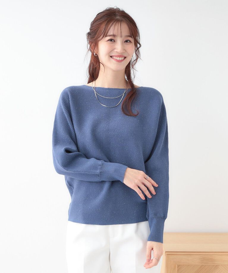 SHOO･LA･RUE「【洗える】上品で華やかに アンジェリーナ ドルマンニット」|ニット・セーター|