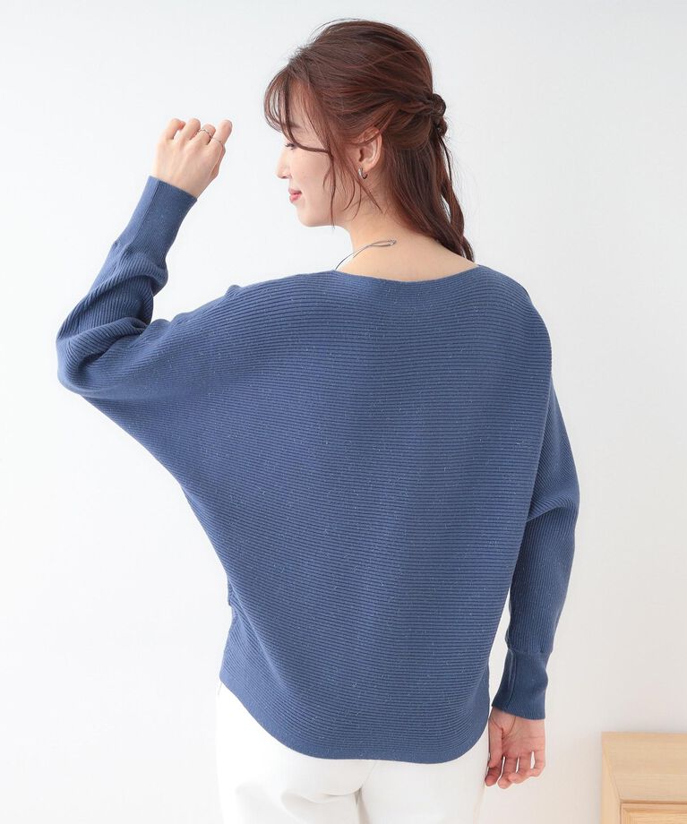 SHOO･LA･RUE「【洗える】上品で華やかに アンジェリーナ ドルマンニット」|ニット・セーター|