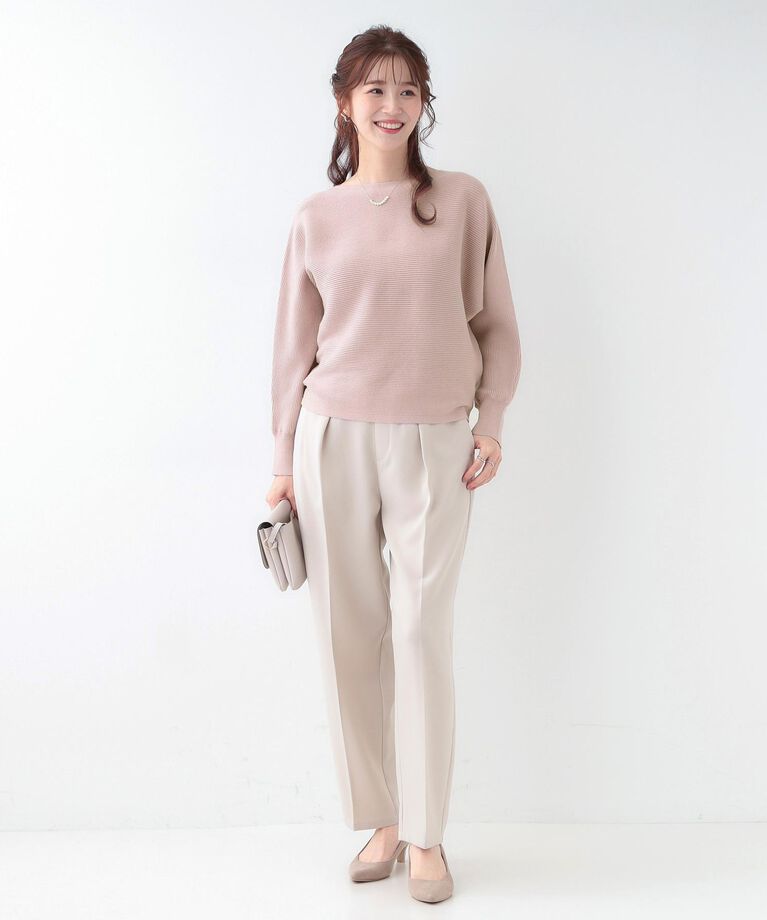 SHOO･LA･RUE「【洗える】上品で華やかに アンジェリーナ ドルマンニット」|ニット・セーター|