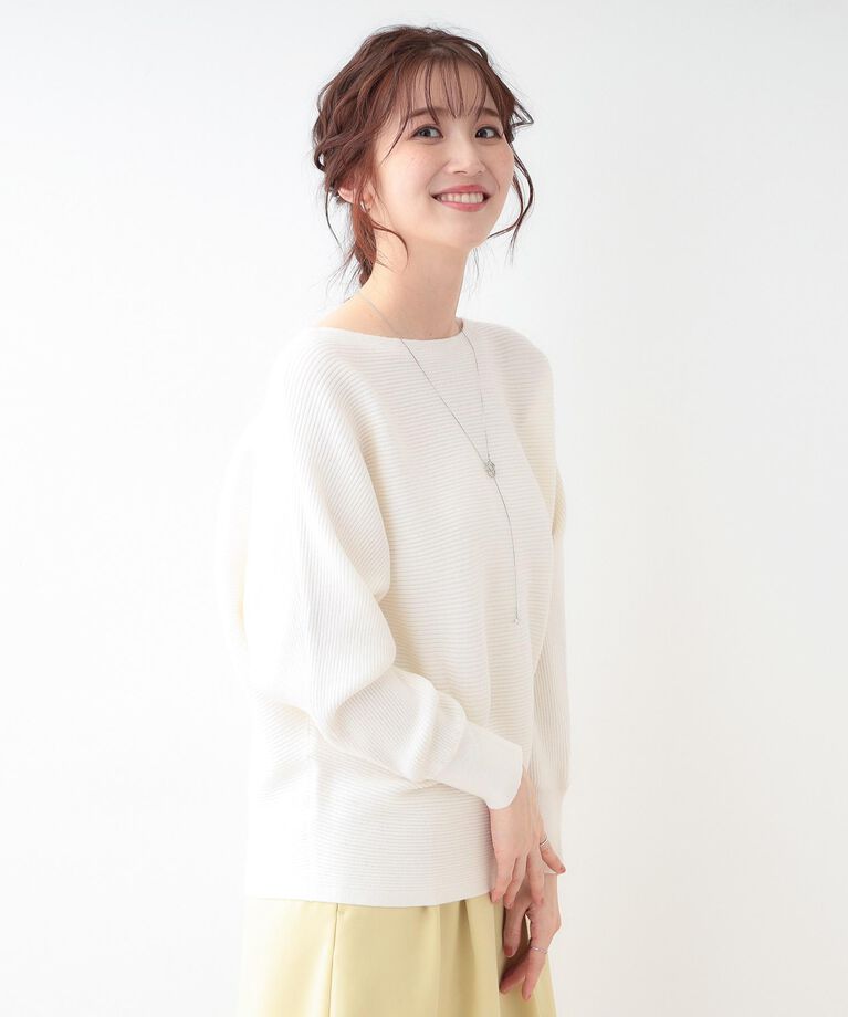 SHOO･LA･RUE「【洗える】上品で華やかに アンジェリーナ ドルマンニット」|ニット・セーター|