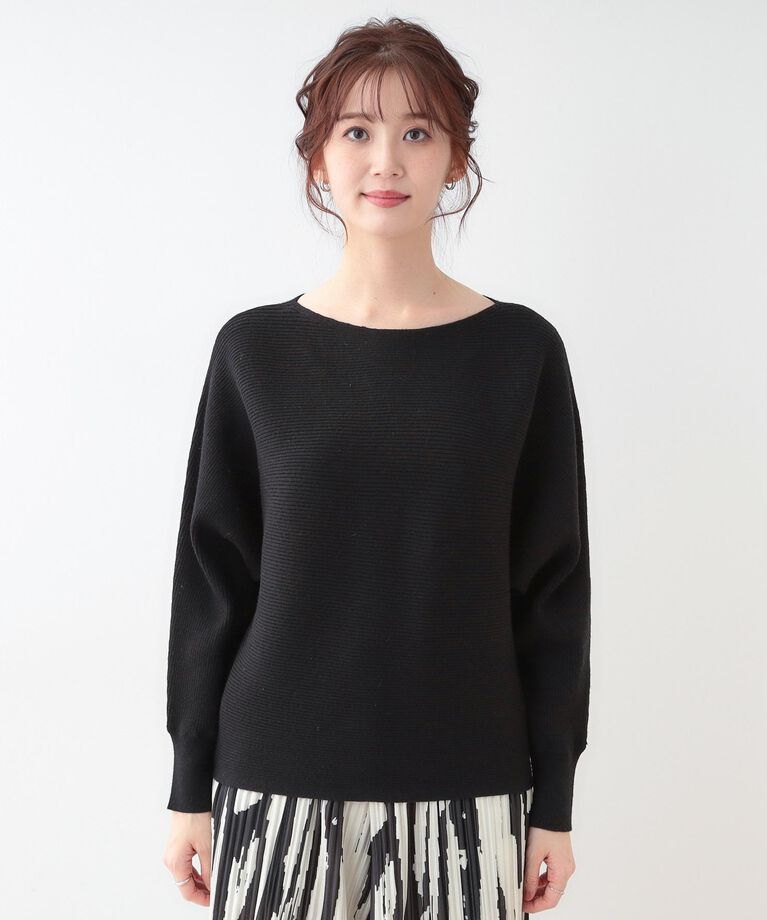 SHOO･LA･RUE「【洗える】上品で華やかに アンジェリーナ ドルマンニット」|ニット・セーター|