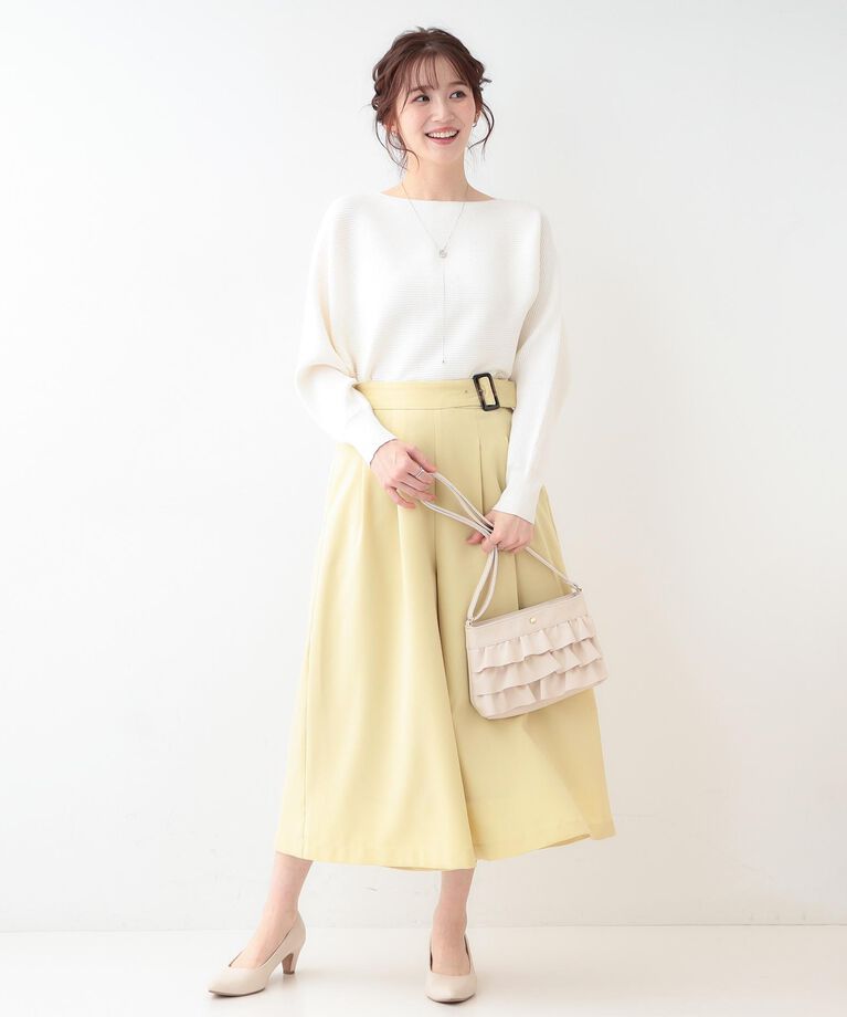 SHOO･LA･RUE「【洗える】上品で華やかに アンジェリーナ ドルマンニット」|ニット・セーター|