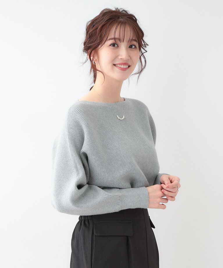 SHOO･LA･RUE「【洗える】上品で華やかに アンジェリーナ ドルマンニット」|ニット・セーター|