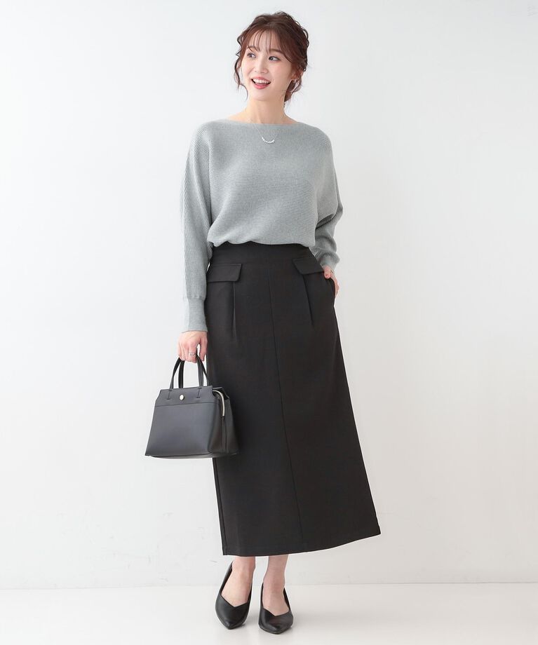 SHOO･LA･RUE「【洗える】上品で華やかに アンジェリーナ ドルマンニット」|ニット・セーター|