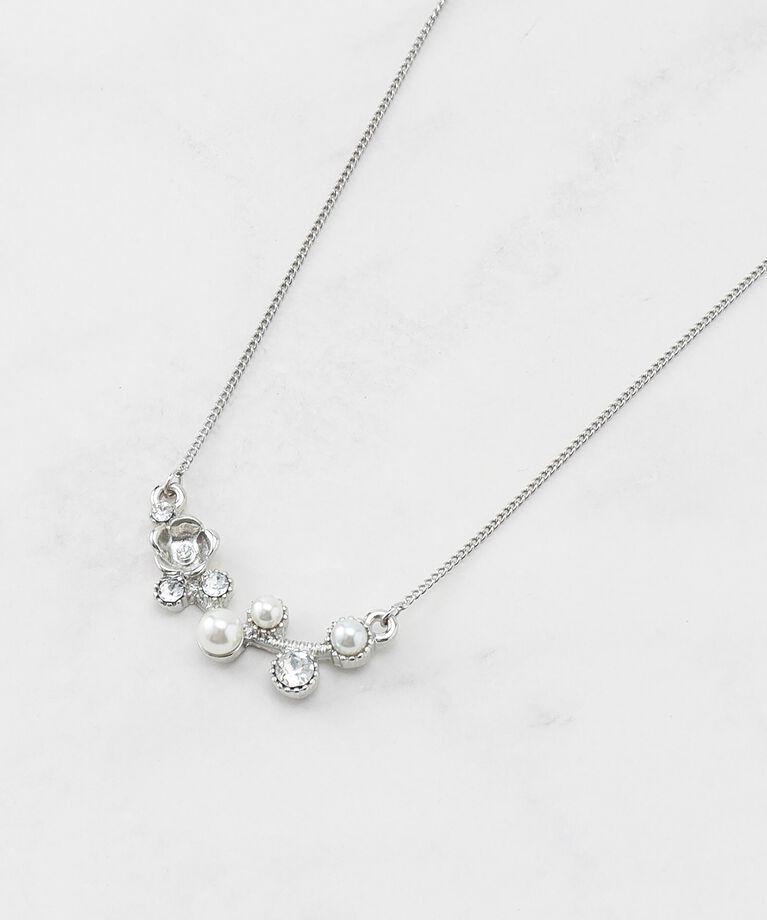 SHOO･LA･RUE「フラワーモチーフネックレス」|ネックレス|シルバー(006)
