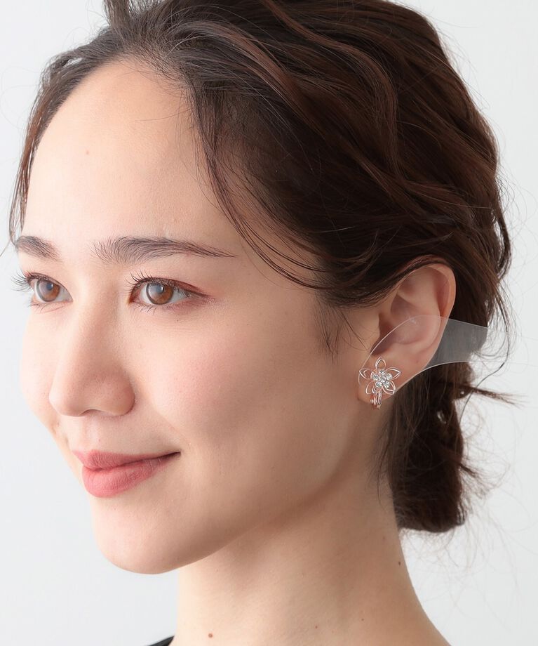 SHOO･LA･RUE「【痛くなりにくい】イヤリング フラワーモチーフ」|イヤリング|
