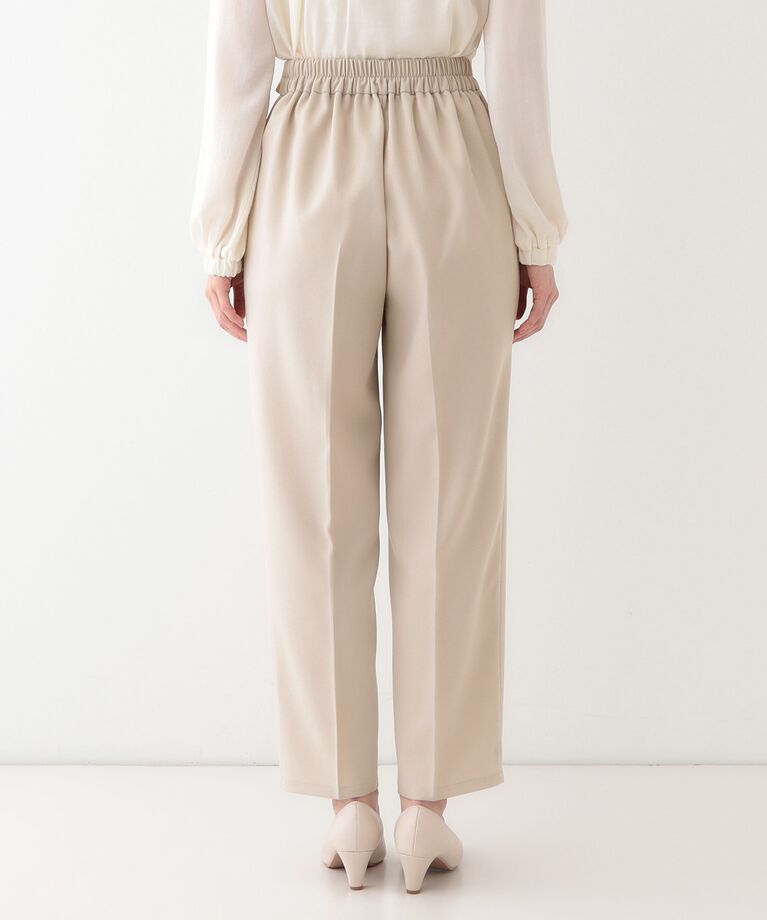 SHOO･LA･RUE「【S-LL】オフィスシーンでも活躍 タックテーパードパンツ」|その他|