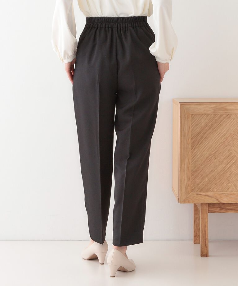SHOO･LA･RUE「【S-LL】オフィスシーンでも活躍 タックテーパードパンツ」|その他|