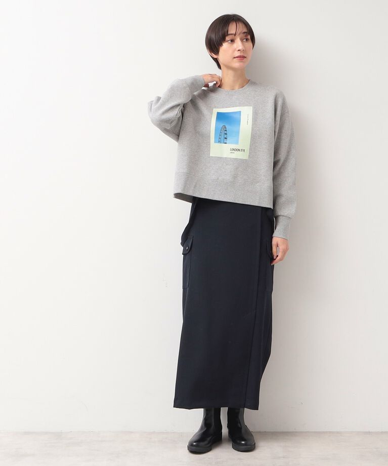 Dessin「【洗える・2WAY】サスペンダー付きフラップポケットスカート（XS～L）」|スカート|