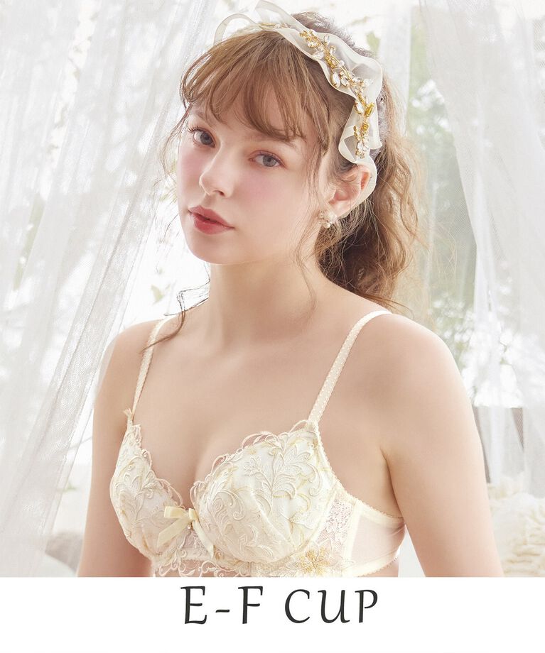 Risa Magli「イリーナ ブラジャー（E-F）＜サイドシェイプ＞」|インナー|アイボリー(004)