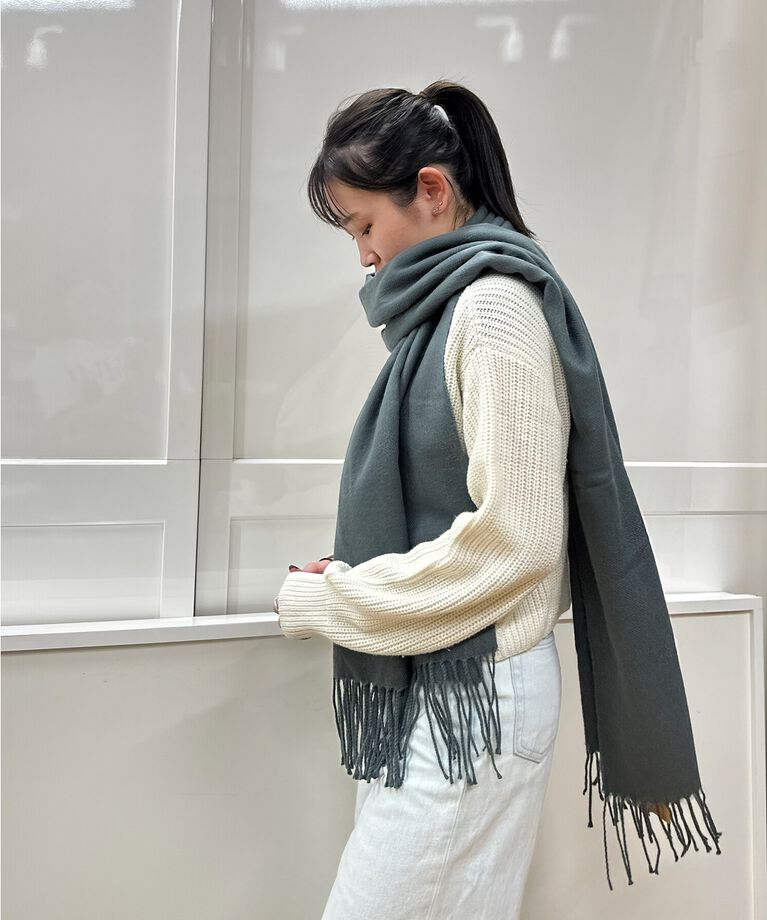 Ober Tashe「洗えるシンプルカラーストール 累計販売約5000枚【防寒／マフラー／無地／ギフト】」|ストール|