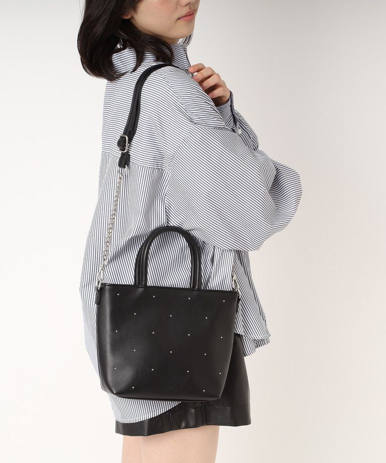 Ober Tashe「スタッズ ドット イライザ 2WAY トートバッグ」|トートバッグ|