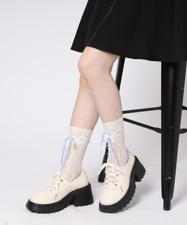 csT&P「厚底 レースアップパンプス」|パンプス|