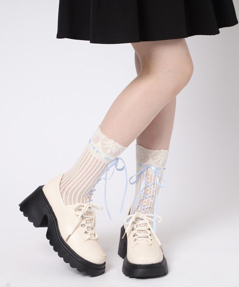 csT&P「厚底 レースアップパンプス」|パンプス|